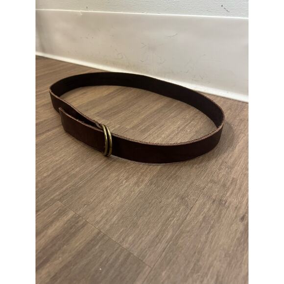 Simonnot-Godard Brown Leather Belt Sz 36 - Picture 4 of 4